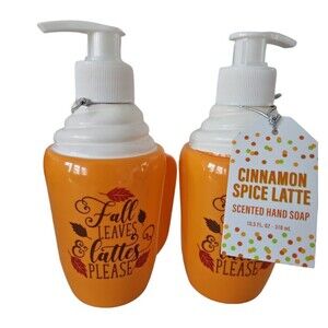 Halloween Fall "Fall Leaves & Lattes Please" Scented  Hand Soap  10.5 oz - NWT